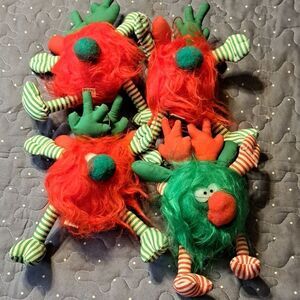 Set of 4 Christmas plushies
